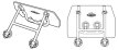 1639124 Front Trolling engine bracket black