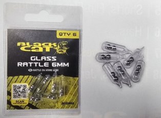 BO120010 Black Cat Glass Rattle 6mm