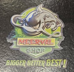 MEMAGSTI Magneet sticker Meerval.shop 25cm